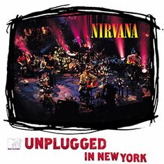 an advertisement for nirvana's unplugged tour in new york, ny