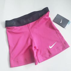 Brand: Nike Style: Just Do It, Dri Fit, Spandex, Workout, Exercise, Yoga, Running Size: Xsmall Color: Hot Pink, Black, White Condition: Nwt **Stock Photo Provided To Demonstrate Approximate Style, I Do Not Own Rights To This Photo** Tags: Workout, Exercise, Sports, Athletic, Running, Lifting, Yoga, Dance, Nike, Adidas, Lululemon Fitted Pink Activewear With Built-in Shorts, Pink Activewear With Built-in Shorts, Pink Compression Gym Bottoms, Pink Compression Bottoms For Gym, Fitted Pink Athletic Shorts With Moisture-wicking, Pink Fitted Athletic Shorts For Yoga, Pink Stretch Athleisure Shorts, Sporty Pink Fitted Bottoms, Pink Elastic Bottoms With Built-in Shorts