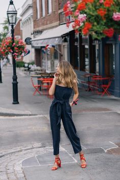 Red Strappy Heels Outfit, Red Sandals Outfit, Strappy Heels Outfit, Red Heels Outfit, Sandals Outfit Summer, Jumpsuit Linen, Red Strappy Heels, Heel Sandals Outfit, Red Leather Sandals