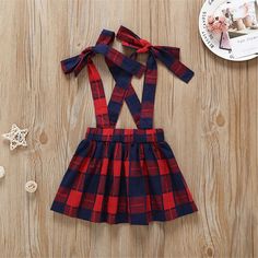 Product Title: Baby Girls Long Sleeve Solid T-shirt & Plaid Skirt Baby Clothing Cheap Keyword Tag: Double Pom Baby Hat* Soft Feeling & Cozy Comfortable* Package Package Included: 1 Top + 1 Skirt* Fabric & Fabric: 95% Cotton, 5% Spandex* Available for Machine Wash as well as TumbleDry* ImportedTop selling Baby Girls Long Sleeve Solid T-shirt Plaid Skirt Baby Clothing Cheap Wholesale ,Trendy and unique style, Fancy Fabric ,Solid color. This Baby Girls Long Sleeve Solid T-shirt Plaid Skirt Baby Cl Overalls Skirt, Plaid Overalls, Childrens Clothing Boutique, Kids Boutique Clothing, Plaid Tie, Red Baby, Suspender Skirt, Ruffle Long Sleeve