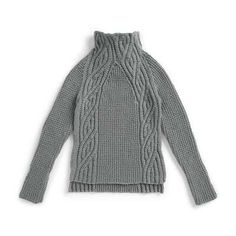 a gray sweater on a white background