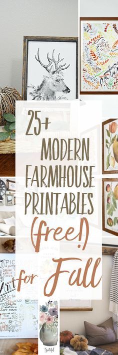 the top 25 modern farmhouse printables for fall