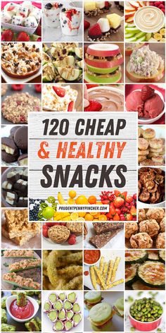 the cover of 120 cheap and healthy snacks