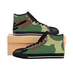 Women's High-top Sneakers Camo Men's High Top Sneakers