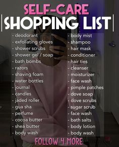 Self Hygiene Tips, Skin Care Shopping List, Personal Hygiene Shopping List, Skipping Class Tips, Baddie Hygiene Products, Shower Tips To Smell Good, Body Hygiene Products List, Shopping For Glow Up, Body Care Steps