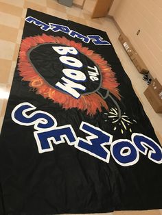 Homecoming Decor Ideas High Schools, Hoco Football Banners, Spirit Banners Ideas, Football Pep Rally Signs, Basketball Signs For Games High Schools, Volleyball Game Signs, School Signs Spirit Posters, Volleyball Spirit Signs, Cheer Sign Ideas