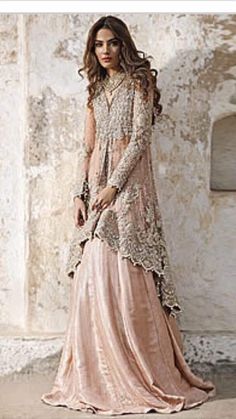 Wedding party dress in light pink color dabka load work Model #P 112 – Nameera by Farooq Pakistani Couture, Designer Bridesmaid Dresses, Salwar Kamiz, Pakistan Fashion, Pakistani Bridal Dresses, Pakistani Wedding Dresses, Bridal Dress Design, Pakistani Bridal Wear, Engagement Dresses