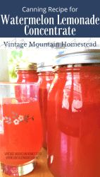 the canning recipe for watermelon lemonade concentrate is easy to make and delicious