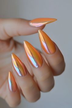 ombre chrome nails, nails summer, trendy nails, chrome nail art, nail designs summer, minimalist nails, chrome nail colors, summer chrome nails, nail inspo, chrome nails designs, ombre nails, cute nails, natural chrome nails, nail art, summer nails, graduation nails, date night beauty, summer nails 2024, graduation nails acrylic, orange chrome nails, aura nails, orange nail designs, orange chrome nail art, elegant chrome nails, chrome manicure, wedding nails, classic chrome nails Cute Nails Natural, Natural Chrome Nails, Chrome Aura Nails, Nails Designs Ombre, Nail Art For Summer, Ombre Chrome, Gel Chrome Nails, Chrome Nail Colors, Art For Summer