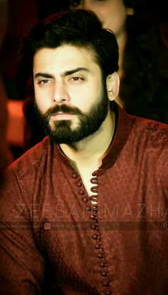 Fawad Khan Beard, Gents Clothes, Fawad Khan, Red Kurta