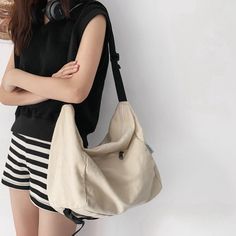 Leisure Shoulder Bag for Women Simple Solid Color Large Capacity Crossbody Bag Tote Female College Student Travel Shopping Bag [23y 9m 26d] Branded Shopping Bags, Mens Satchel, Big Shoulders, Travel Crossbody, Student Travel, Women Crossbody Bag, Crossbody Bags For Travel, Canvas Messenger Bag, Canvas Crossbody Bag