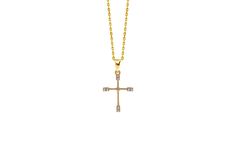 The Christian cross, a symbol of faith and redemption, is also an icon of beauty and design. This jewelry collection reimagines the cross, merging spiritual tradition with contemporary art. These pieces capture its symbolic and aesthetic essence, reflecting both history and the artisan's creativity. - Material: Gold plated 18k 3 micron with a brass base. Very hight quality bath made in Spain.  - Sizes: 16x22 mm - Stone: White cubic zirconia. - Chain: Included as a gift, steel chain. Luxury Pendant Cross Necklace Gift, Art Christian, Christian Cross, Steel Chain, Cross Pendant, Jewelry Necklace Pendant, Cubic Zirconia, Contemporary Art, Jewelry Collection