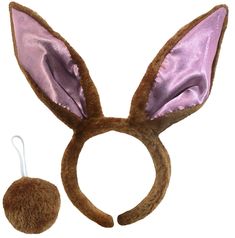 a bunny ears headband with a ball on the side