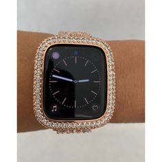 Fits the Apple Watch available for sizes 38,40,41,42,44 and 45mm in series 1,2,3,4,5,6,7,8 or SE Men's and Women's. Apple Watch Band Rose Gold Ladies Fashion Design. This luxury watch features large square and round Swarovski Crystals set in a high polish rose gold band. Iwatch Candy for your Apple Watch Wrist size fits 5.75 inch to 7.25 inch, changing size only click and unfold without link removal tool. We do stock a limited amount of extra links at $10 each which are 1/4" long. Please contact Apple Watch Bands Rose Gold, Apple Watch Bands Women, Rose Gold Apple Watch, Gold Apple Watch, Iphone Watch, Homes Interior, Apple Watches, Gold Apple, Ceramic Watch