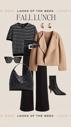 cellajaneblog's STYLED BY BECKY Collection on LTK Fall Lunch Outfit, Work Lunch Outfit, Fall Fashion Outfits Classy, Minimalist Outfits Women, Chic Mom Outfits, Fall Lunch, Lunch Outfit, Fall Workwear, Outfit Formulas