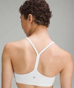 Flow Y Bra Nulu *Light Support, A–C Cups | Women's Bras | lululemon High Impact Bra, Tennis Shop, Lululemon Energy Bra, Strappy Bra, Strappy Sports Bras, Longline Bra, Padded Sports Bra, Lululemon Sports Bra, Racerback Bra