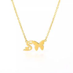 Brand New Letter S Gold Initial Necklace Stainless Steel Lobster Clasp Closing Dainty Cute Necklace 16 Inch + 2 Inch Extender Letter S Necklace, Gold Initial Necklace, S Necklace, Initial Necklace Gold, Gold Initial, Cute Necklace, Initial Letter, Letter S, Initial Letters