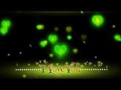 i love you wallpaper with green lights