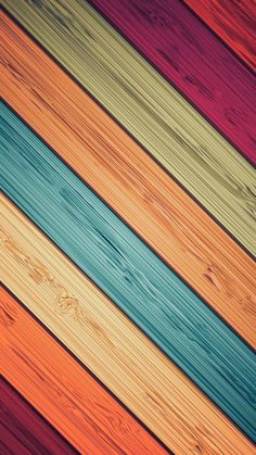 colorful wood planks with different colors and patterns on them, as well as the background