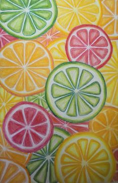 this is a drawing of citrus fruit