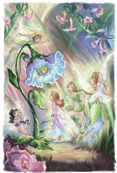 the tinkerbells and the flower fairy