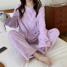 Season:Winter,Fall; Fabric:Coral Fleece Coral Velvet; Sleeve Length:Long Pant,Long Sleeve; Gender:Women's; Nightwear Style:Sets,Pajamas; Style:Plush,Soft,Comfort,Casual; Elasticity:Micro-elastic; Tops Type:Pullover; Occasion:Home,Bed; Age Group:Adults; Function:Breathable,Warm; Pattern:Letter; Design:Embroidery; Neckline:Crew Neck; Bottom Type:Pant; Listing Date:10/26/2023 Velvet Sleepwear, Winter Pajamas, Fleece Pajamas, Flannel Pajamas, Womens Pyjama Sets, Red Pants, Sleepwear Sets, Velvet Pants, Pink Pants