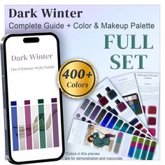 the dark winter complete guide and color & makeup palette full set for $ 4 99