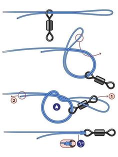 three different types of lanyard straps with hooks