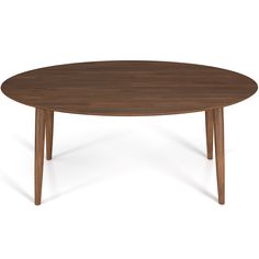 Rixos Oval Dining Table Walnut Top - MidinMod Oval Wood Dining Table, Dining Table Small Space, Walnut Table Top, Dining Room Furniture Modern, Mod Furniture, Double Chaise Sectional, Modern Style Furniture, Concrete Table, Walnut Table