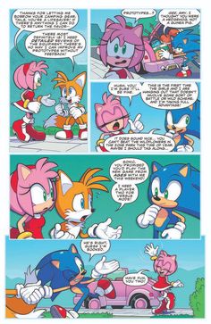 sonic and tails comic strip with the same character