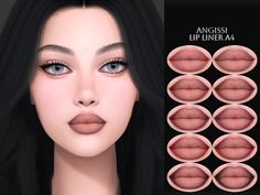 Sims 4 Hair Male, Female Lips