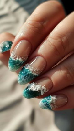 #beauty, #makeup, #skincare, #haircare Nail Simple, Beach Nail, Fourth Of July Nails, Summer Designs, Nail Trend, Cute Spring Nails, Really Cute Nails, Designs Nail