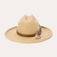 Tan Artisan Wide Brim Panama Hat For Country Events, Artisan Panama Hat With Curved Brim For Rodeo, Curved Brim Straw Hat With Toquilla Straw For Ranch, Artisan Curved Brim Panama Hat For Rodeo, Curved Brim Toquilla Straw Hat For Ranch, Toquilla Straw Hat With Curved Brim For Ranch, Artisan Toquilla Straw Hat For Rodeo, Artisan Summer Ranch Hat, Western Straw Hat With Short Brim For Kentucky Derby