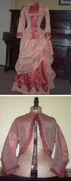 Maroon Silk Dress, Vintage Dresses 1800, Cage Crinoline, Vintage Dresses Casual, Ancient Dress