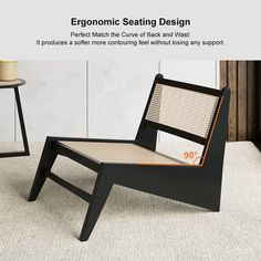 an ergonomic seating design is featured in this ad for the furniture manufacturer's website