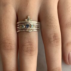 A trio of diamonds surround a petite Chrome Beryl in this handtextured mixed metal stacking band. Each mixed metal ring is handmade with love in our Hudson Valley studio. Please allow for slight variations in stone size, color and shape. Allow 14-21 business days to ship. ACCOMPANYING BANDS SOLD SEPARATELY. Gemstone Charm Stacker Ring Mejuri, Sea Change, Halo Band, Birthstone Stacking Rings, Gem Silica, Mixed Metal Rings, Stacker Rings, Diamond Stacking Rings, Stacking Bands