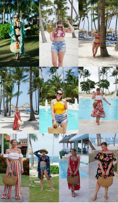 Cancun Outfits Vacation, Punta Cana Outfits, Cancun Outfits, Tropical Vacation Outfits, Old Navy Flip Flops, Vermont Fall, Karen Walker Sunglasses, Outfits Vacation