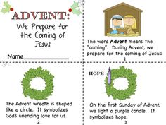 four christmas cards with the names of jesus and mary