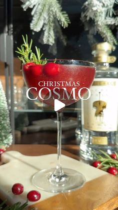 Nikki Sips 🤘🏻🍸 on Instagram: "#ad I’m in full Holiday Party prep mode and have finally decided what cocktail I’ll be making this year! Enter the Christmas Cosmo.  Made with @castleandkey’s Sacred Spring Vodka, this Cosmo will be sure to land you on everyone’s nice list.

Castle and Key’s Sacred Spring Vodka is the perfect addition to this recipe because it’s silky and rich, with the slightest hint of vanilla, pairing perfectly with the spiced orange liqueur we’re making.

So if you need an easy, crowd pleasing holiday cocktail for your party this year, be sure to give this one a try.

____

Christmas Cosmo

You’ll Need:
1.5 oz Castle & Key Sacred Spring Vodka
1 oz real cranberry juice 
3/4 oz spiced orange liqueur*
1/2 oz fresh squeezed lime juice
Holiday magic (edible glitter)
Rosemary