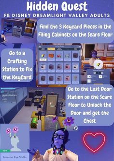 the hidden quest poster is shown with instructions for how to use it