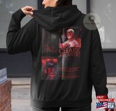 Limited Chase Atlantic Unisex Premium Hoodie Beauty In Death Album Poster Merch Mitchel Cave Chase Atlantic Hoodie, Chase Atlantic Merch, Mitchel Cave, Hoodies Aesthetic, Chase Atlantic, Fame Dr, Birthday Wishlist, Black Tee, Classic T Shirts