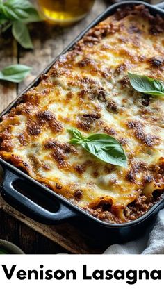 Venison Lasagna, Venison Roast, Goat Cheese Appetizer, Game Meat, Crostini Recipes, Rustic Recipes, Cheese Lasagna, Cheese Spaghetti