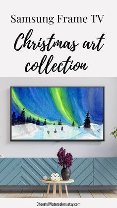 the samsung frame tv christmas art collection