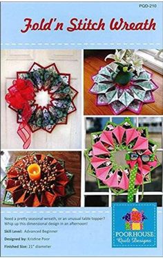 the book is about how to make an origami wreath