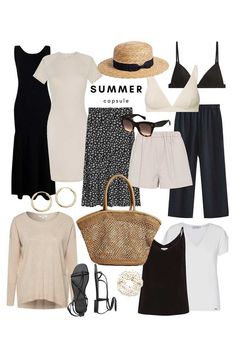 Capsule Wardrobe Spring Holiday Capsule Wardrobe, Mexico Capsule Wardrobe Beach Vacations, Linen Capsule Wardrobe, Capsule Wardrobe Mediterranean Cruise, Beach Capsule Wardrobe 2024, Summer Basics Wardrobe, Tropical Capsule Wardrobe 2022, Beach Capsule Wardrobe One Suitcase, Beach Capsule Wardrobe