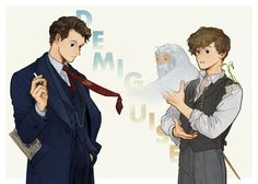 Newt Scamander Fan Art, Scamander Brothers, Harry Potter 5, Hp Universe, Funny Harry Potter Jokes