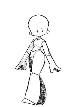 Cartoon Body, Body Base, Animation Art Sketches, Dessin Adorable, Art Tutorials Drawing, Anime Poses Reference