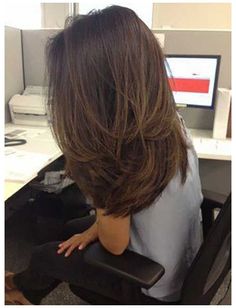 Brunette Balayage, Medium Length Hair With Layers, Balayage Brunette, Layered Hair, Hair Highlights