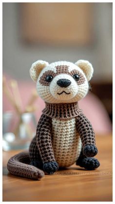 Crochet Ferret Amigurumi Free Pattern Fox Amigurumi, Friendly Fox, Amigurumi Fox