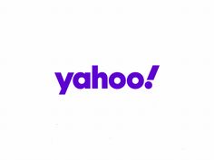 yahoo logo with the word yahoo in purple on a white background and blue letters that spell yahoo